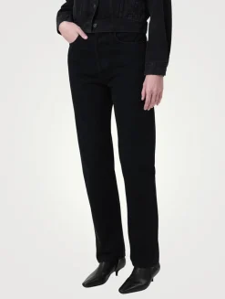 90s Pinch Waist Straight Jeans