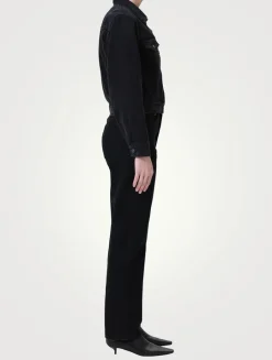 90s Pinch Waist Straight Jeans