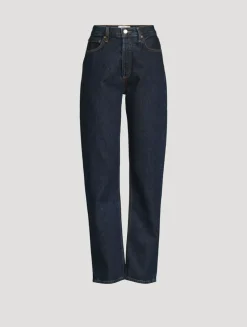 90s Pinch Waist Straight Jeans