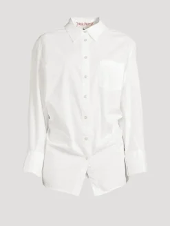 Sabine Cinched Poplin Shirt