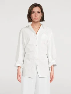 Sabine Cinched Poplin Shirt
