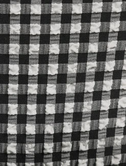 Sabrina Triangle Bikini Set In Gingham Print