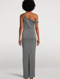 Sandwashed Jersey Twist Dress