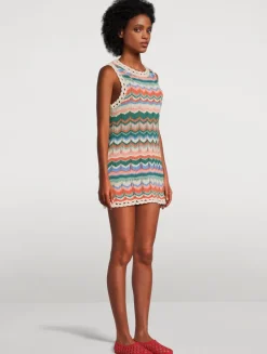 Sandy Mae Crochet Mini Dress