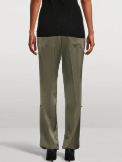 Satin Crêpe Flight Trousers