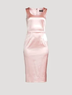 Satin Sheath Dress