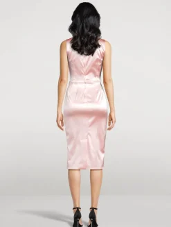 Satin Sheath Dress