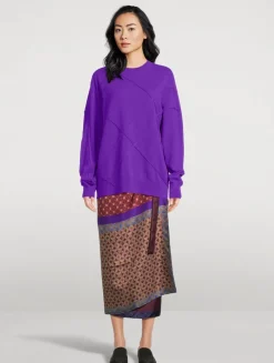 Scarfy Printed Silk Wrap Skirt
