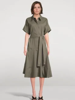 Scottie Belted Shirt Dress