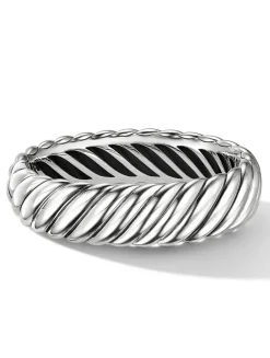 Sculpted Cable Bracelet In Sterling Silver