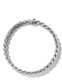 Sculpted Cable Bracelet In Sterling Silver, 8.5mm