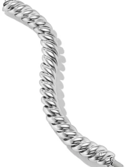 Sculpted Cable Bracelet In Sterling Silver, 14mm