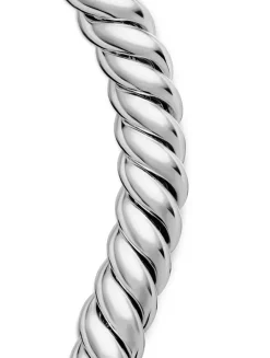 Sculpted Cable Triple Wrap Bracelet In Sterling Silver, 8.5mm