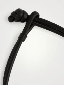 Sea Of Beauty Leather Necklace With Pearl And 0.34 ct Diamond Slider