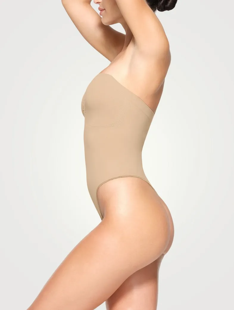 Seamless Sculpt Strapless Thong Bodysuit
