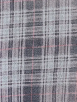 Seamless Turtleneck In Plaid Print