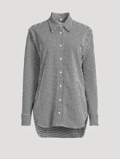 Seersucker Shirt In Gingham Print