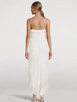 Selliot Ruffled Slip Dress In Floral Print