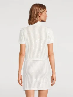 Sequin Crochet Cardigan