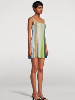 Sequin-Embellished Mini Dress