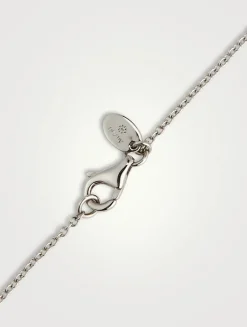 Serena 18K White Gold Diamond Station Necklace