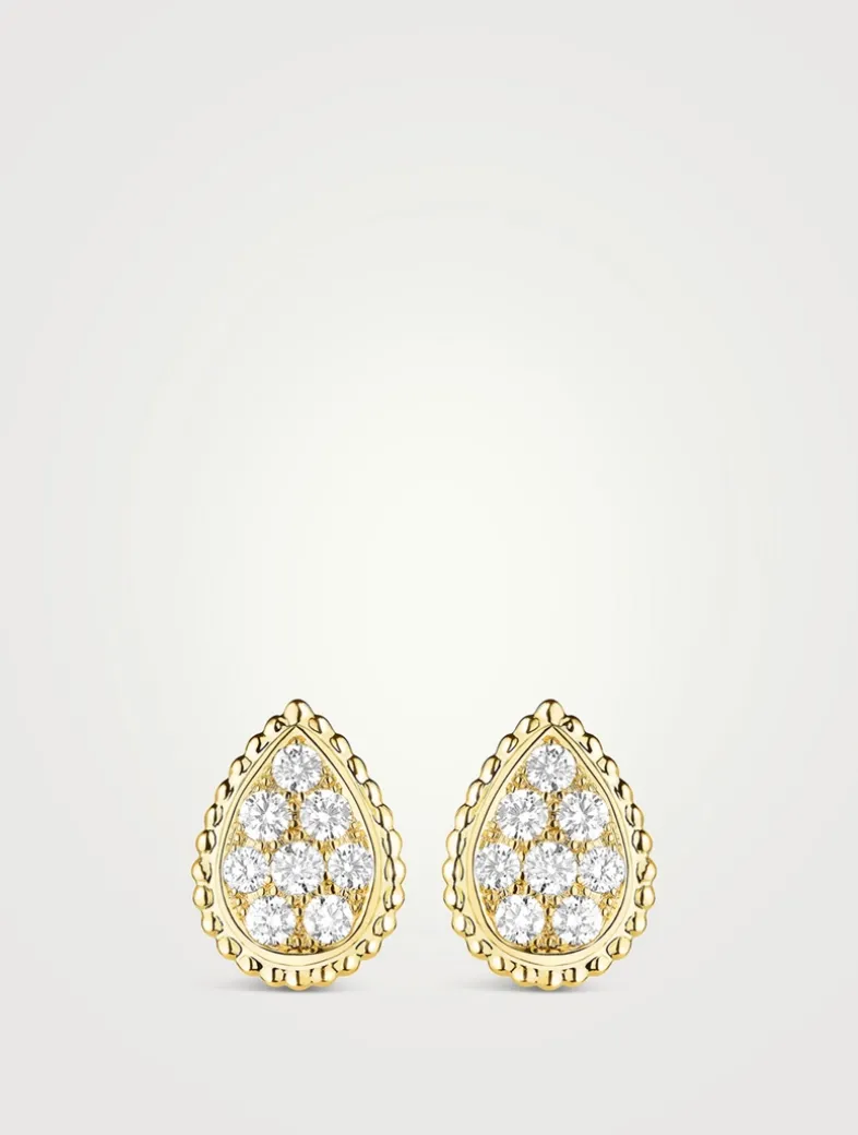 Serpent Bohème Gold Earrings With Diamonds