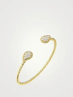 Serpent Bohème 18K Gold Double Motif Bracelet With Diamonds
