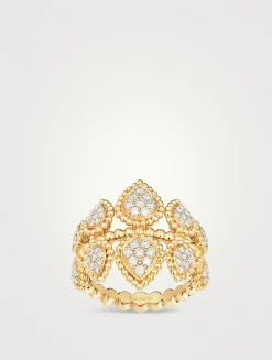 Serpent Bohème 18K Gold Ring With Diamonds