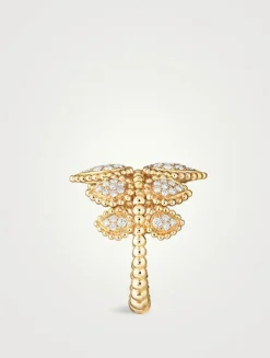 Serpent Bohème 18K Gold Ring With Diamonds