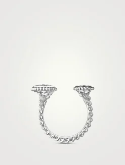 Serpent Bohème 18K White Gold Multi Motif Ring With Diamonds