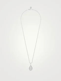 Serpent Bohème M Motif White Gold Pendant Necklace With Diamonds