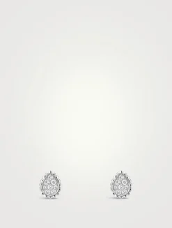 Serpent Bohème XS Motif White Gold Earrings With Diamonds