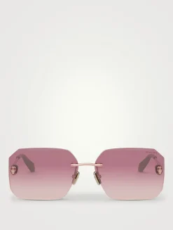 Serpenti Rectangular Sunglasses