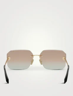Serpenti Rectangular Sunglasses