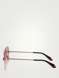 Serpenti Rectangular Sunglasses