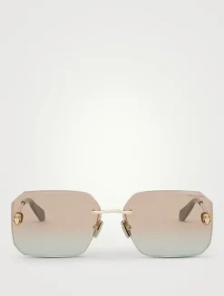 Serpenti Rectangular Sunglasses