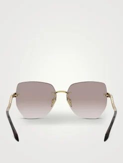 Serpenti Viper Geometric Sunglasses