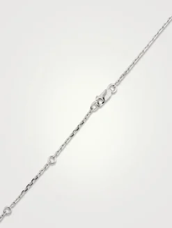 Serti Sur Vide White Gold Pendant Necklace With Diamonds