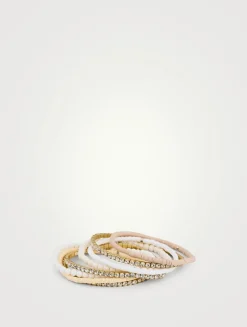 Set Of Eight Flashdance Bracelets