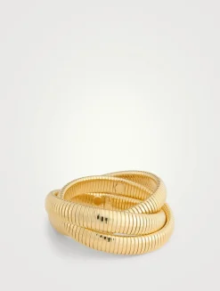 Set Of Three Twisted Cobra Bracelets