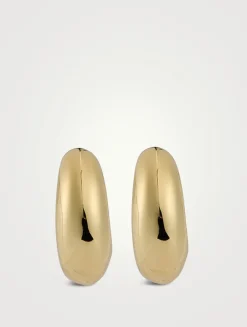 Set Of Two Bombe Hoop Earrings