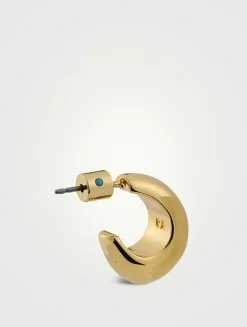 Set Of Two Bombe Hoop Earrings