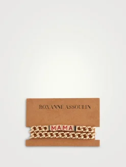 Set Of Two The Mama Link Bracelets