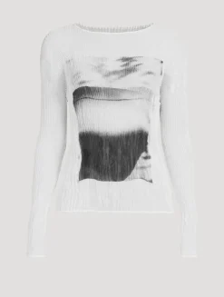 Shadow Study Chiffon Twist Top