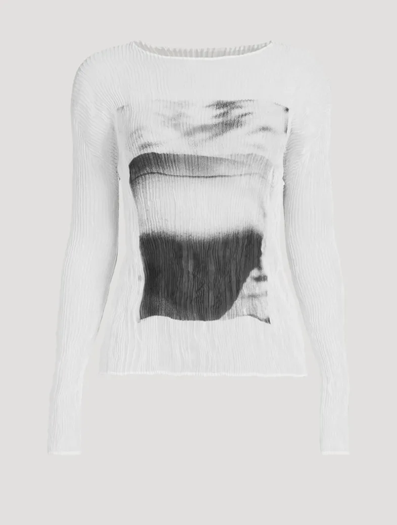 Shadow Study Chiffon Twist Top