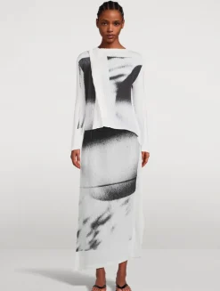 Shadow Study Pleats Cardigan