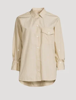 Shay Cotton Shirt In Stripe Print