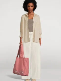 Shay Cotton Shirt In Stripe Print