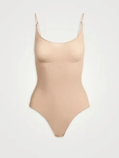 Sheer Seamless Thong Bodysuit