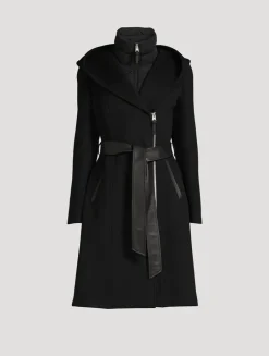 Shia Belted Wool Down Coat